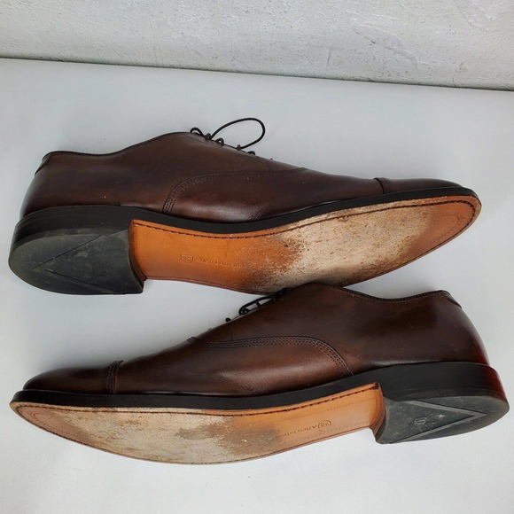 Allen Edmonds Park Avenue Cap Toe Oxfords Size 14 2A Brown Leather Dress Shoes main image 2